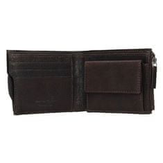 Lagen usnjena denarnica Cash & Card Temno rjava