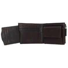 Lagen usnjena denarnica Cash & Card Temno rjava