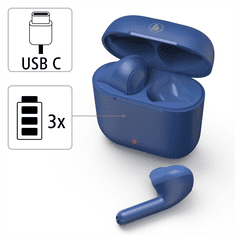 Hama Slušalke Bluetooth Freedom Light, pips, polnilno ohišje, modre