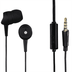 Hama slušalke z mikrofonom Basic4Phone, ušesne čepke, črne