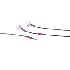 Hama slušalke z mikrofonom Joy Sport, silikonski čepki, roza/siva