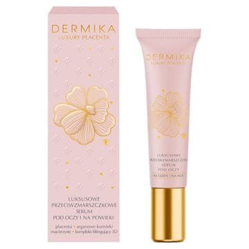 Dermika Dermika Luxury Placenta luksuzni serum proti gubam za oči in veke 15 ml