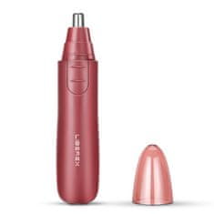Liberex Elektronski trimer za dlake v nosu in ušesih Liberex (rdeč)