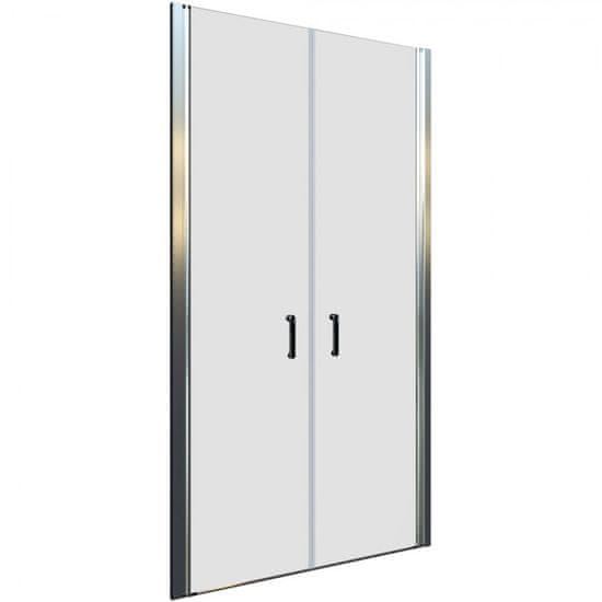 Armal Tuš vrata dvokrilna PIVOT 100x190 cm, krom profili/prozorno steklo 6mm