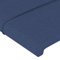 Vidaxl Posteljno vzglavje 2 kosa modro 90x5x78/88 cm blago