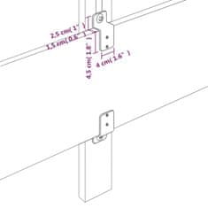 Vidaxl Posteljno vzglavje modro 80x5x78/88 cm blago