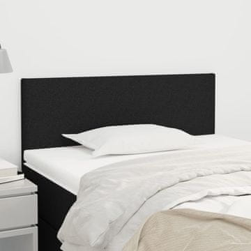 Vidaxl vidaXL Vzglavje postelje črno 100x5x78/88 cm blago