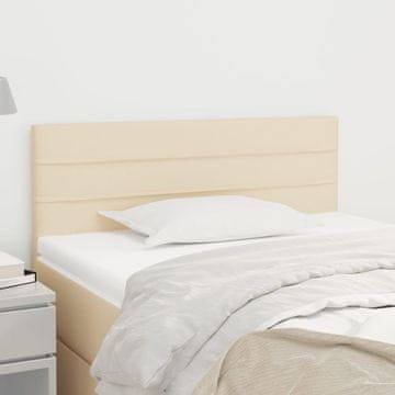 Vidaxl vidaXL Vzglavje postelje kremne barve 80x5x78/88 cm blago