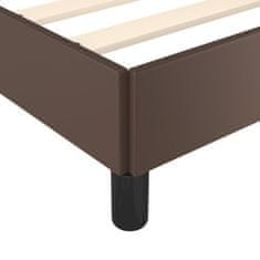 Vidaxl Posteljni okvir rjav 90x200 cm umetno usnje