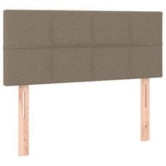 Vidaxl Box spring postelja z vzmetnico taupe 100x200 cm blago