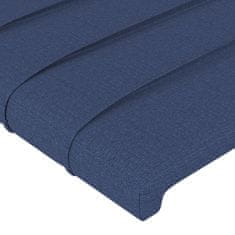 Vidaxl Posteljno vzglavje 2 kosa modro 90x5x78/88 cm blago