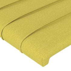 Vidaxl Posteljno vzglavje 2 kosa zeleno 72x5x78/88 cm blago