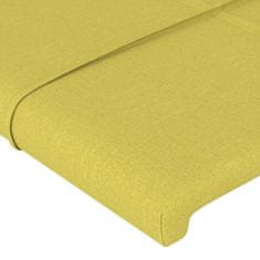 Vidaxl Vzglavje z ušesi zelen 103x16x78/88 cm blago