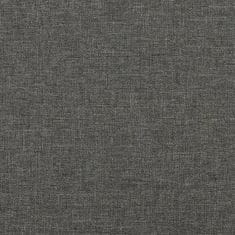 Greatstore Box spring postelja z vzmetnico črna 120x190 cm blago