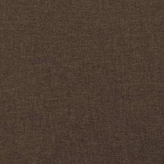 Vidaxl Box spring postelja z vzmetnico temno rjava 180x200 cm blago