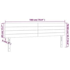Vidaxl Posteljno vzglavje 2 kosa modro 90x5x78/88 cm blago