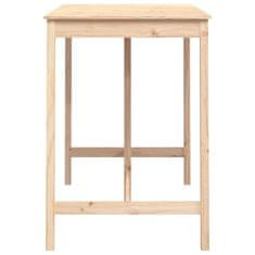 Vidaxl Barska miza 140x80x110 cm trdna borovina