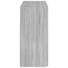 shumee Komoda z LED lučkami siva sonoma 115,5x30x75 cm