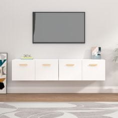 Vidaxl Stenska omarica 2 kosa bela 80x35x36,5 cm konstruiran les