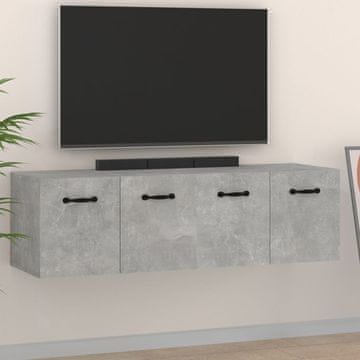 Vidaxl vidaXL Stenske omarice, komplet 2 kosov, betonsko siva, 80 x 35 x 36,5 cm