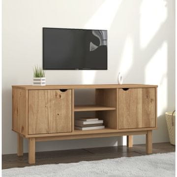 Vidaxl vidaXL TV omarica OTTA, 113,5 x 43 x 57 cm, masivni borov les