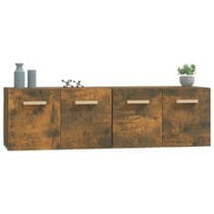 Vidaxl Stenska omarica 2 kosa dimljeni hrast 60x36,5x35 cm inžen. les