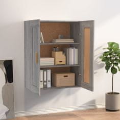 Vidaxl Stenska omarica siva sonoma 69,5x32,5x90 cm inženirski les