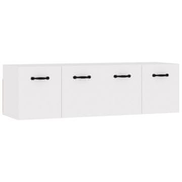Vidaxl Stenska omarica 2 kosa bela 80x35x36,5 cm konstruiran les