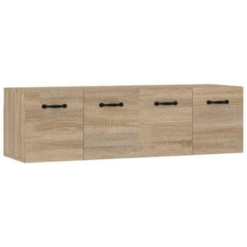 Vidaxl Stenska omarica 2 kosa sonoma hrast 80x35x36,5cm inženirski les