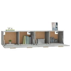 Vidaxl Stenska omarica 2 kosa betonsko siva 80x35x36,5 cm inž. les
