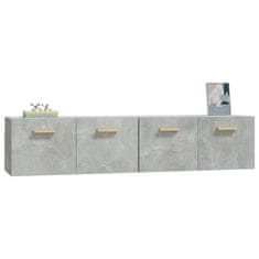 Vidaxl Stenska omarica 2 kosa betonsko siva 80x35x36,5 cm inž. les
