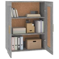 Vidaxl Stenska omarica siva sonoma 69,5x32,5x90 cm inženirski les