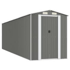 Vidaxl Vrtna lopa svetlo siva 192x689x223 cm pocinkano jeklo