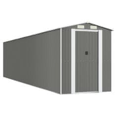 Vidaxl Vrtna lopa svetlo siva 192x855x223 cm pocinkano jeklo