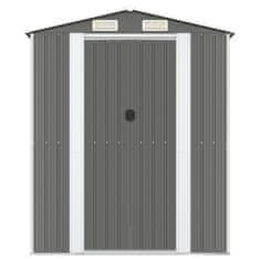 Vidaxl Vrtna lopa svetlo siva 192x855x223 cm pocinkano jeklo