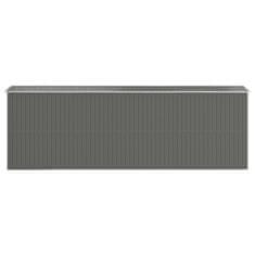 Vidaxl Vrtna lopa svetlo siva 192x606x223 cm pocinkano jeklo