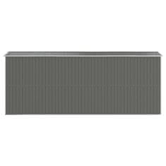 Vidaxl Vrtna lopa svetlo siva 192x523x223 cm pocinkano jeklo