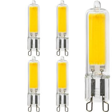 LUMILED 5x LED žarnica COB G9 CAPSULE 5W = 50W 560lm 6500K Hladno bela