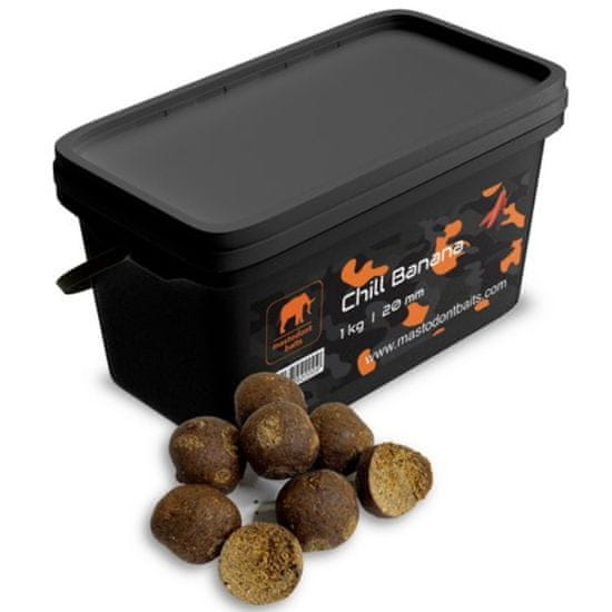 Mastodont Baits Mastodon Baits Boilies Chill Banana 1 kg 20 mm
