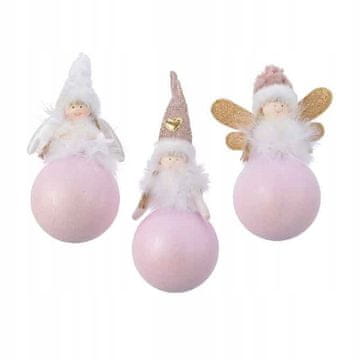 shumee Obeski za jelko, božični angelčki, 8 cm