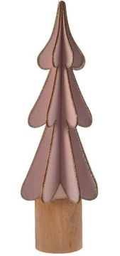 shumee Mini božično drevo za mizo, roza, 40 cm