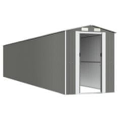 Vidaxl Vrtna lopa svetlo siva 192x1021x223 cm pocinkano jeklo