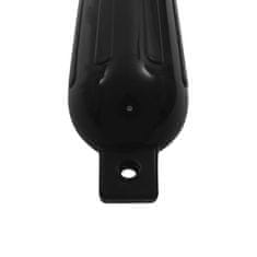 Vidaxl Odbijač za čoln 4 kosi črna 51x14 cm PVC