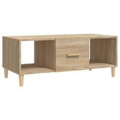 Vidaxl Klubska mizica sonoma hrast 102x50x40 cm inženirski les