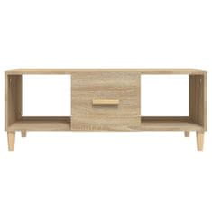 Vidaxl Klubska mizica sonoma hrast 102x50x40 cm inženirski les
