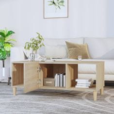 Vidaxl Klubska mizica sonoma hrast 102x50x40 cm inženirski les