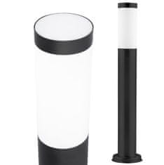 LUMILED Vrtna svetilka E27 črni stebrička LILIUM 65cm