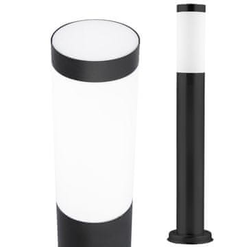 LUMILED Vrtna svetilka E27 črni stebrička LILIUM 65cm