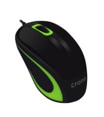 Crono CM643G/Office/Optical/Wired USB/Black-Green