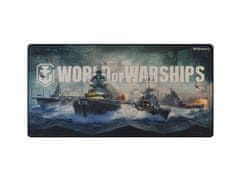 Genesis Gaming podloga za miško CARBON 500 WORLD of WARSHIPS ARMADA, MAXI 90x45cm